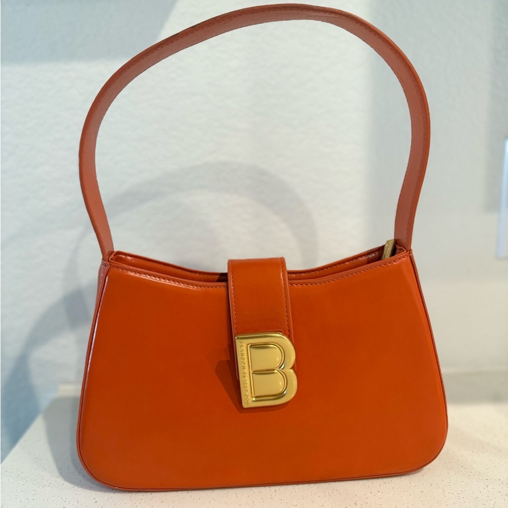 Brandon Blackwood Daphne Orange Shoulder Bag